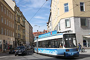 Rumfordstraße am Reichenbachplatz Blick Richtung Schrannenhalle (Foto: MartiN Schmitz)