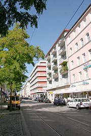 Die Augustenstr. beginnt von der City aus gesehen an der Dachauer Straße.. (Foto: MartiN Schmitz)