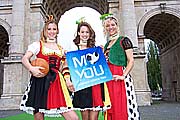 Flagge zeigen im WM Dindl (Foto. Marikka-Laila Maisel)