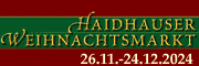 Haidhauser Weihnachtsmarkt vom 26.11-24.12.2024