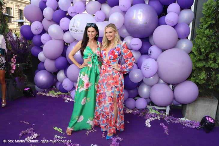 Jeannette Graf, Alessandra Geissel: 15 Jahre H'ugo's Pizza Bar Lounge am Münchner Promenadenplatz (Foto: Martin Schmitz)
