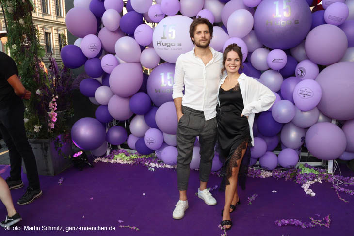 Philip und Darya Birnstiel 15 Jahre H'ugo's Pizza Bar Lounge am Münchner Promenadenplatz (Foto: Martin Schmitz)